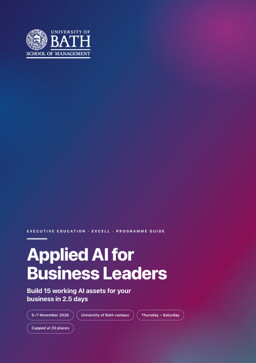 The Applied AI for Business Leaders programme guide, 11 pages